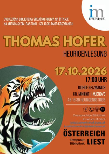 Heurigenlesung mit Thomas Hofer